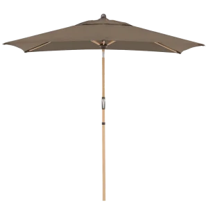 Alu wood ultra parasoll med tilt 210 x 140 cm