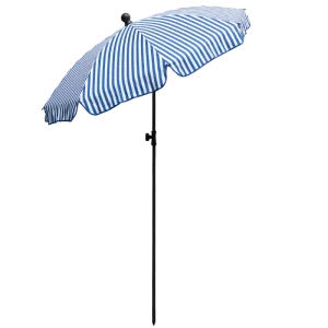 Jamila randig parasoll med tilt Ø130 cm