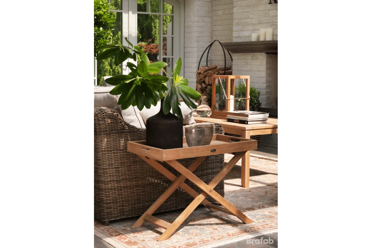 Turin teak brickbord 70 x 40 cm - Bild 3