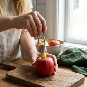 Stål Frukt Urkärnare – Multifunktionellt Verktyg För Att Lätt Ta Bort Kärnor Från Frukter Och Grönsaker