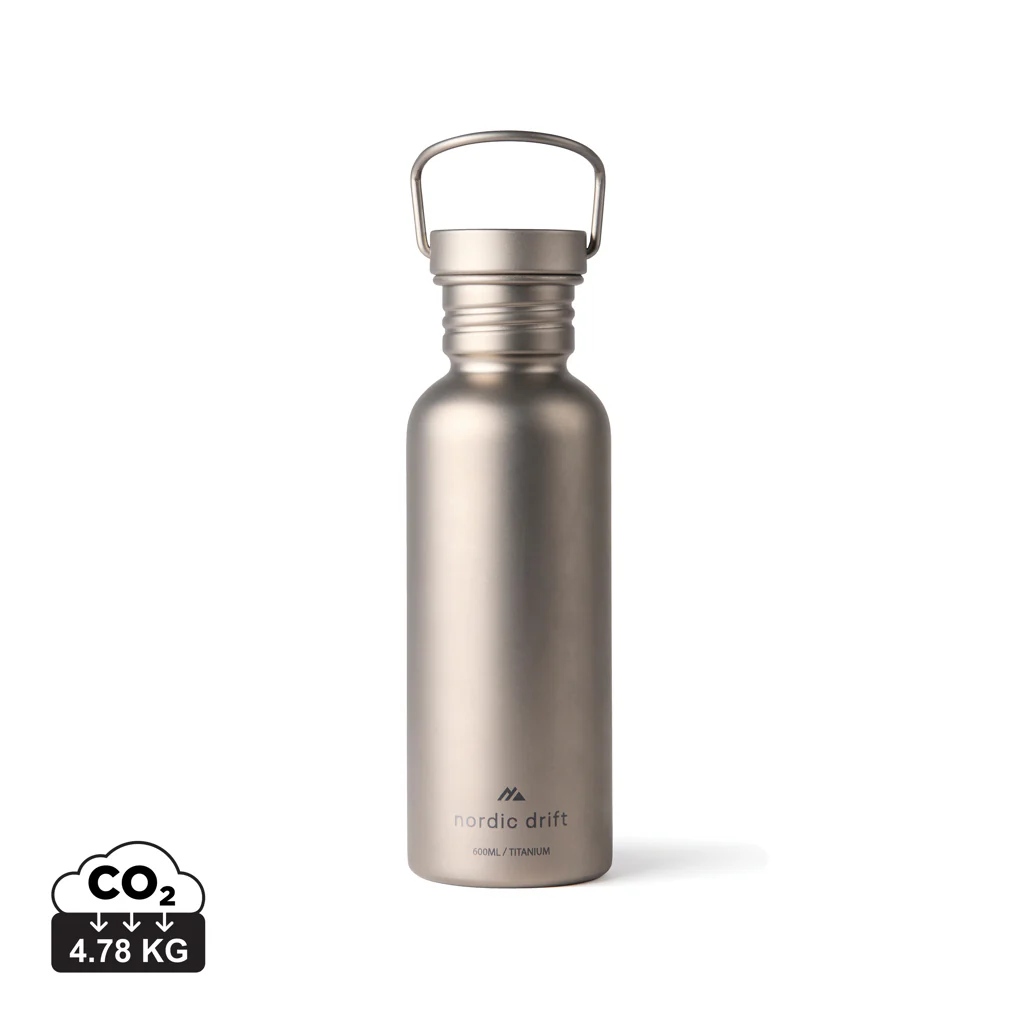 Nordic Drift Trail Light Titanium vattenflaska 600 ml