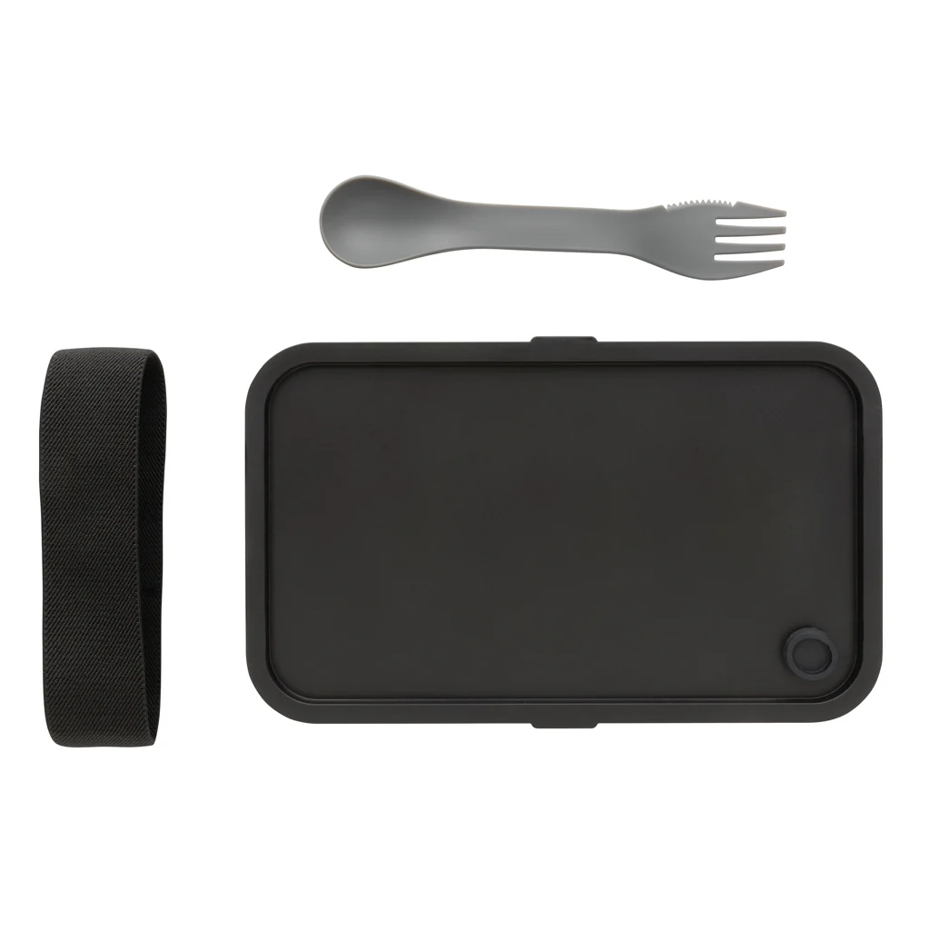 Lunchlåda med spork i GRS återvunnen PP - Bild 5
