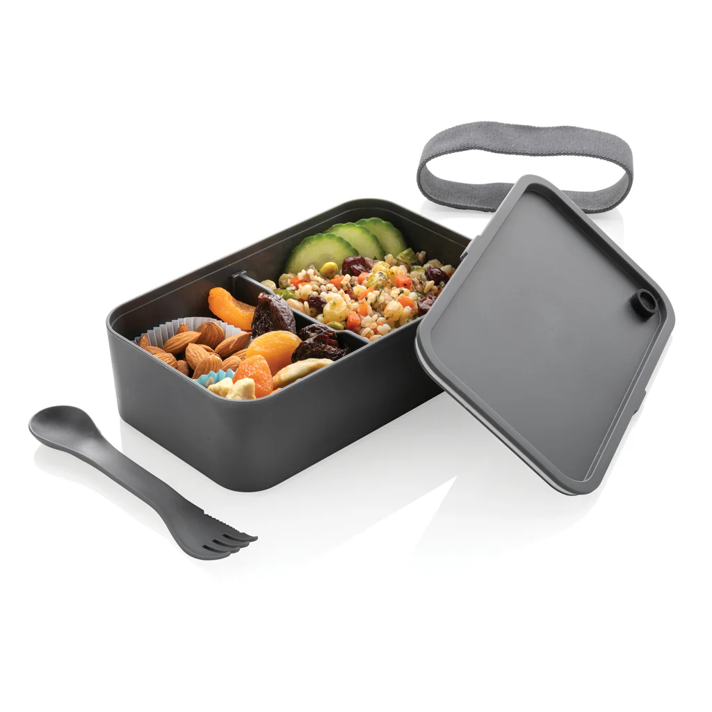 PP lunchlåda med skedgaffel - Bild 3