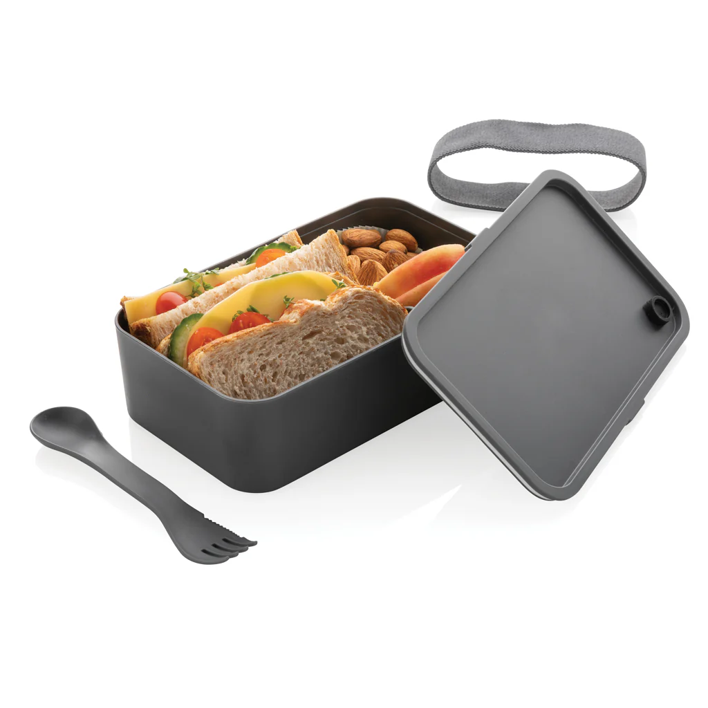 PP lunchlåda med skedgaffel - Bild 4