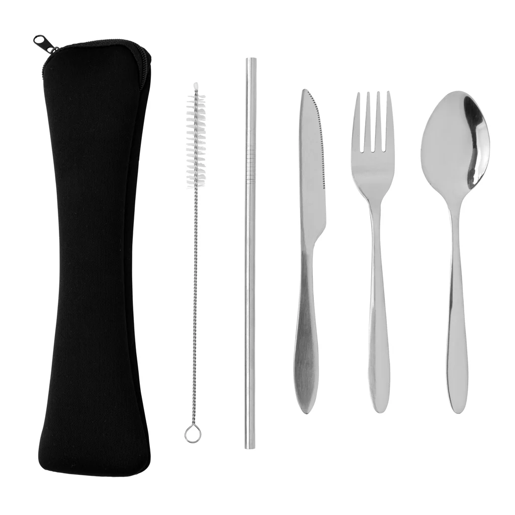 4-delar återanvändningsbart bestick-set - Bild 3