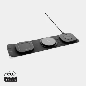 Swiss Peak 3-i-1 15W trådlös laddare RCS plast