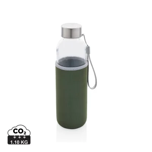 Glasflaska med neoprenesleeve