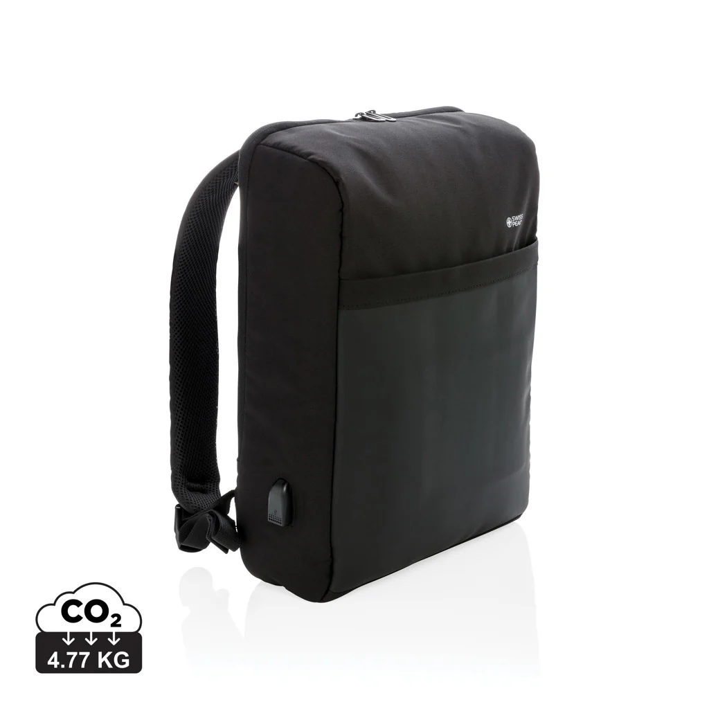 Swiss Peak 15' stöldskyddad RFID & USB-ryggsäck, PVC-fri