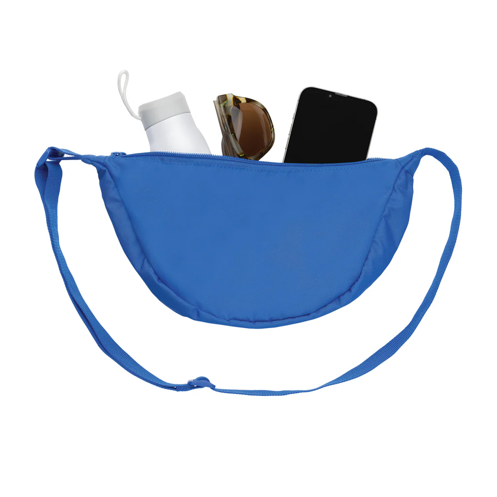 Crescent AWARE™ RPET Halvmåneformad crossbody-väska - Bild 9