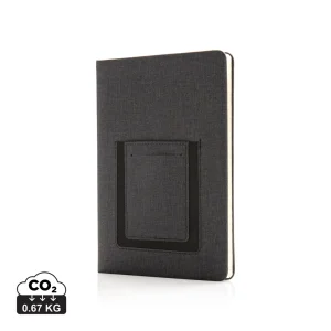 Deluxe A5 anteckningsbok med telefonfack
