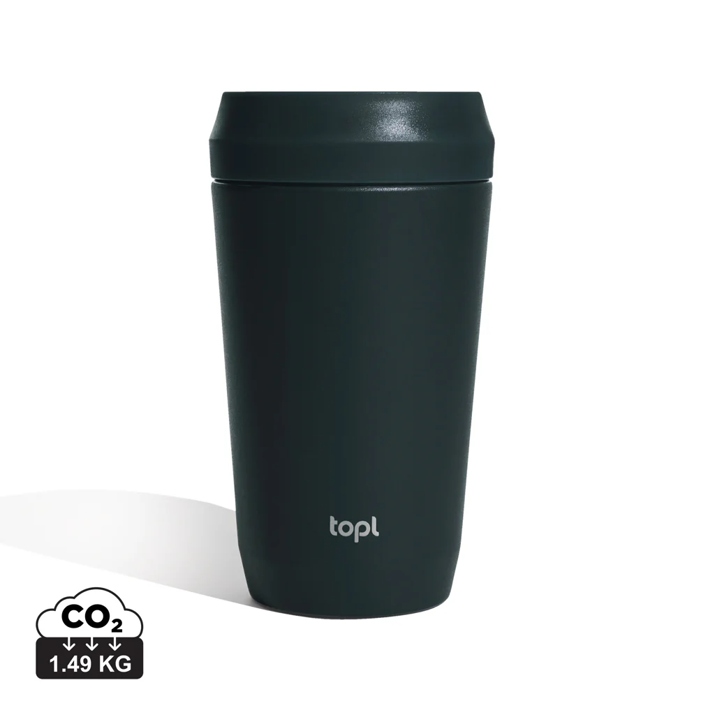 Topl To Go-glas i återvunnet stål Patenterat 360-lock 354 ml - Bild 2