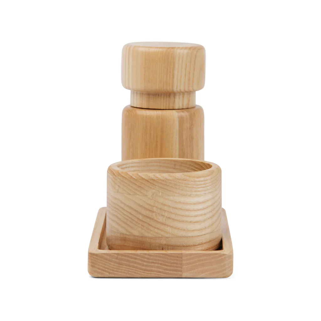 VINGA Retro FSC® askträ salt & peppar set - Bild 5